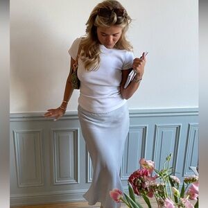 Djerf Avenue Dream Skirt Baby Blue